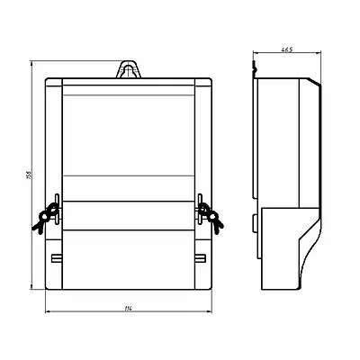 Габаритные размеры Счетчик электроэнергии однофазный микропроцессорный многотарифный ЦЭ6827М1