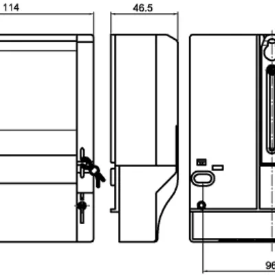 Габаритные размеры Счетчик электроэнергии однофазный ЦЭ6807Б-Ш1