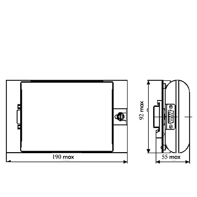 Габаритные размеры Устройство сбора и передачи данных УСПД164-01И